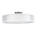 Afx Cortez 24" LED Semi-Flush - Satin Nickel Metal - White/White Shade CZF2432LAJUDSN-WHWH